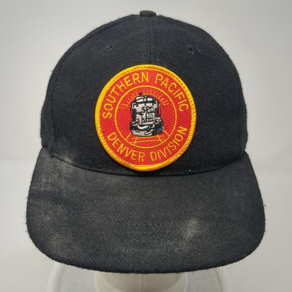 Southern Pacific Denver Division Snapback Hat Black One Size Adjustable ACTWU - Picture 2 of 8